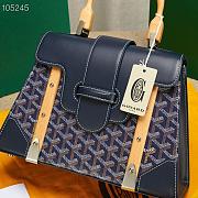 Goyard | Saïgon PM bag in navy blue 28cm - 6