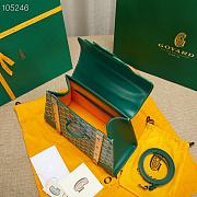 Goyard | Saïgon PM bag in green 28cm - 3