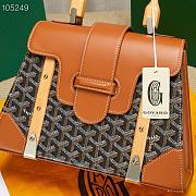 Goyard | Saïgon PM bag in black/tan 28cm - 6