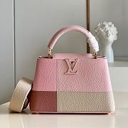LV Capucines BB handbag patchwork in rose M48865 27cm - 1