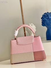 LV Capucines BB handbag patchwork in rose M48865 27cm - 2
