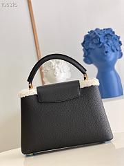 LV Capucines BB with comfy shearling in black M59267 27cm - 2