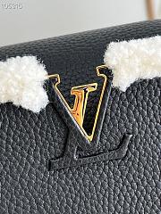 LV Capucines BB with comfy shearling in black M59267 27cm - 5