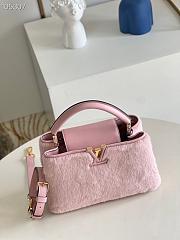 LV Capucines BB with mink fur in pink M48865 27cm - 6