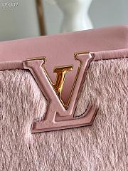 LV Capucines BB with mink fur in pink M48865 27cm - 3