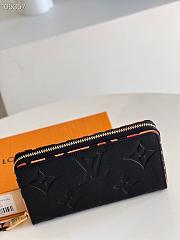 LV zippy wallet monogram empreinte leather in black M80680 19.5cm - 6