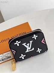 LV Zippy coin purse Wild at Heart seasonal collection in black M80677 11cm - 3
