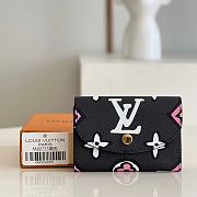 LV Rosalie coin purse in black M80755 11cm - 1