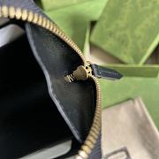 Gucci GG Marmont matelassé zip card case black leather 671772 11.5cm - 2
