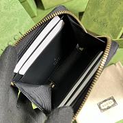 Gucci GG Marmont matelassé zip card case black leather 671772 11.5cm - 6