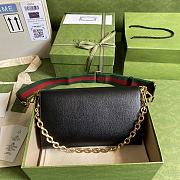 Gucci Horsebit 1955 small bag black leather 677286 26cm - 5