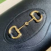 Gucci Horsebit 1955 small bag black leather 677286 26cm - 6