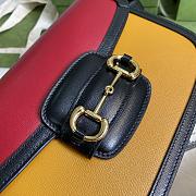 Gucci Horsebit 1955 shoulder bag red/yellow 602204 25cm - 6