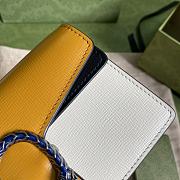 Gucci Dionysus super mini bag yellow and white leather 476432 17cm - 3