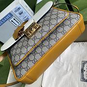 Gucci Padlock small shoulder bag white/yellow 644527 28cm - 4