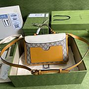 Gucci Padlock small shoulder bag white/yellow 644527 28cm - 3