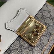 Gucci Padlock small shoulder bag white/yellow 644527 28cm - 2