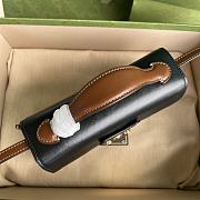 Gucci Padlock mini bag in beige and ebony GG supreme in black 652683 18cm - 6