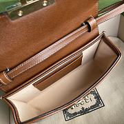 Gucci Padlock mini bag in beige and ebony GG supreme in black 652683 18cm - 4