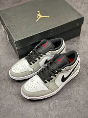 Nike Air Jordan 1 low black/grey with red logo - 1