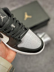 Nike Air Jordan 1 low black/grey with white logo - 6