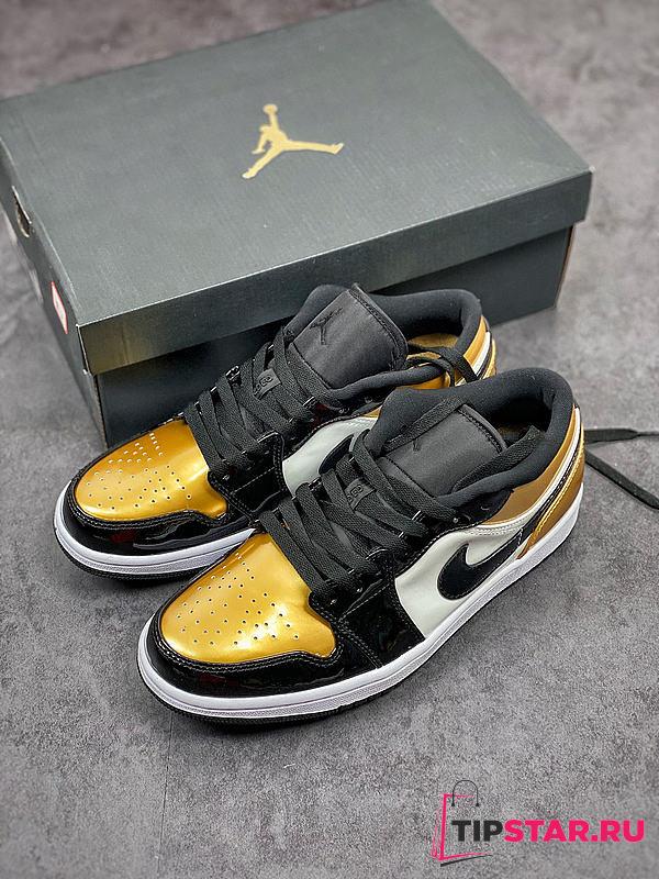 Nike Air Jordan 1 low black/gold - 1