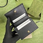 Gucci GG Marmont small berry card case wallet black 456126 11cm - 2