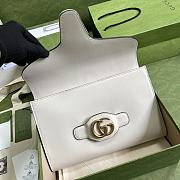 Gucci Clutch with double G in white leather 648935 29cm - 5