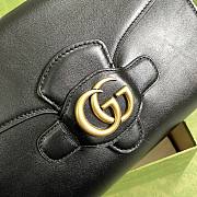 Gucci Clutch with double G in black leather 648935 29cm - 6
