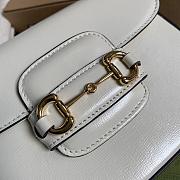 Gucci Horsebit 1955 mini bag white leather 658574 20.5cm - 2