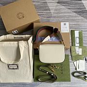 Gucci Horsebit 1955 mini bag white leather 658574 20.5cm - 6