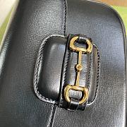 Gucci Horsebit 1955 mini bag black leather 658574 20.5cm - 3