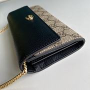 Gucci GG Marmont chain wallet black 546585 19cm - 6