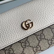 Gucci GG Marmont chain wallet white 546585 19cm - 3