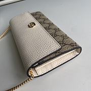 Gucci GG Marmont chain wallet white 546585 19cm - 4