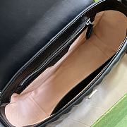 GG Marmont small top handle bag black leather 498110 27cm - 5