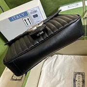 GG Marmont medium shoulder bag black leather 443496 31cm - 2