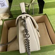 GG Marmont mini top handle bag white leather 583571 21cm - 2