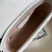 GG Marmont mini top handle bag white leather 583571 21cm - 3