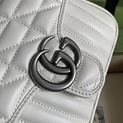 GG Marmont mini top handle bag white leather 583571 21cm - 6