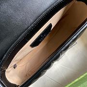 GG Marmont mini top handle bag black leather 583571 21cm - 6