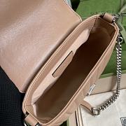 GG Marmont mini top handle bag rose beige leather 583571 21cm - 3