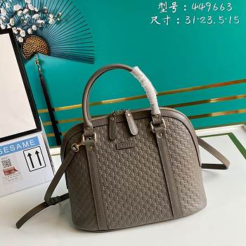 Gucci Dome satchel bag in grey 449663 31cm