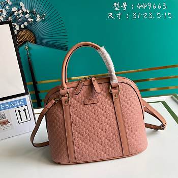 Gucci Dome satchel bag in pink 449663 31cm