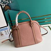Gucci Dome satchel bag in pink 449663 31cm - 3