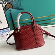 Gucci Dome satchel bag in red 449654 24cm - 4
