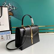 Gucci Sylvie 1969 small top handle bag in black leather 602781 26cm - 2