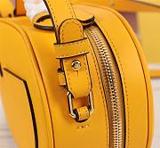 Fendi mini Camera case yellow leather and suede mini-bag 8BS058AHSBF192E 21cm - 3