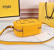 Fendi mini Camera case yellow leather and suede mini-bag 8BS058AHSBF192E 21cm - 4