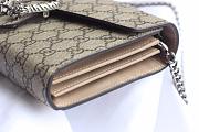Gucci Dionysus GG Supreme chain wallet Beige/ebony GG Supreme canvas 401231 20cm - 4
